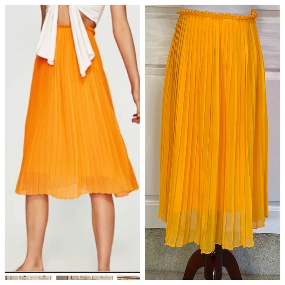 Zara pleated skirt